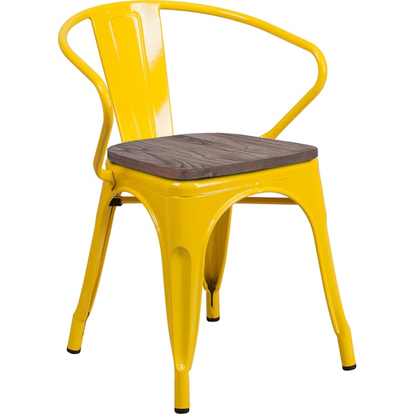 Yellow-Metal-Chair-with-Wood-Seat-and-Arms-by-Flash-Furniture